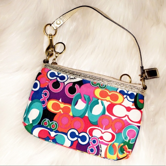 COACH Monogram Colorful Mini Handbag - Picture 3 of 6